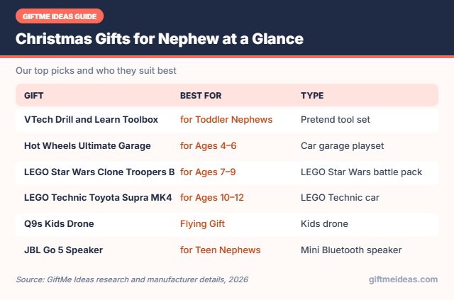 Christmas Gifts for Nephew compared at a glance