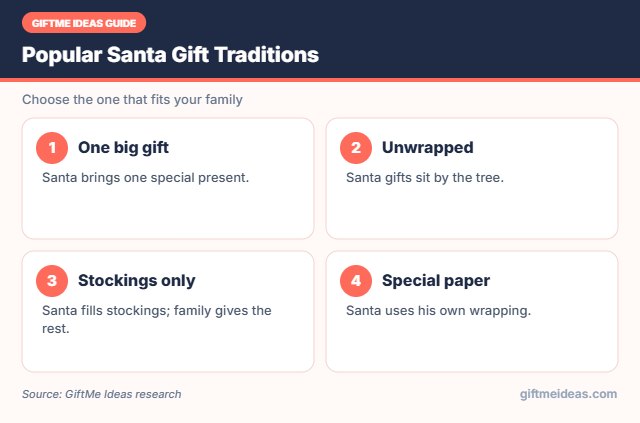 Santa gift traditions families use