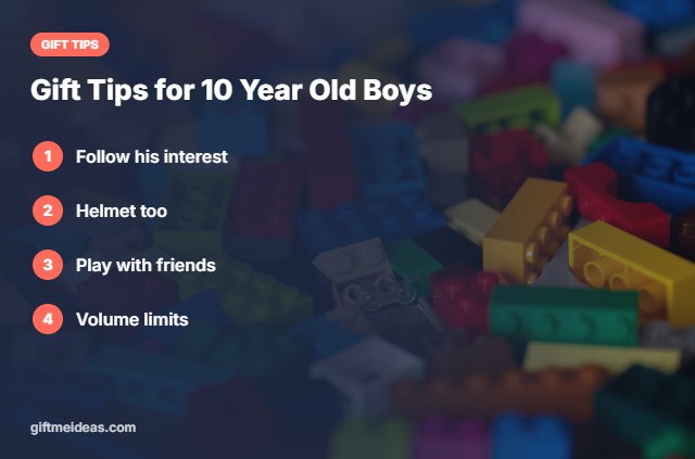 Best Gifts for 10 Year Old Boy tips