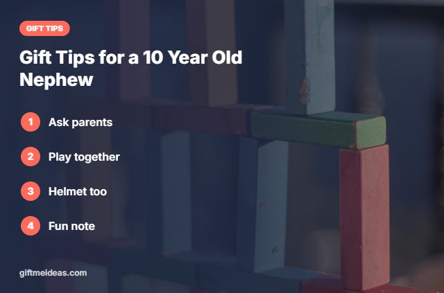 Best Gifts for 10 Year Old Nephew tips
