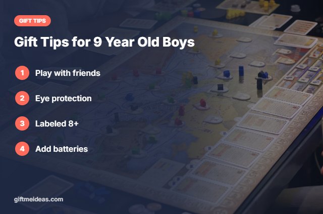 Best Gifts for 9 Year Old Boy tips