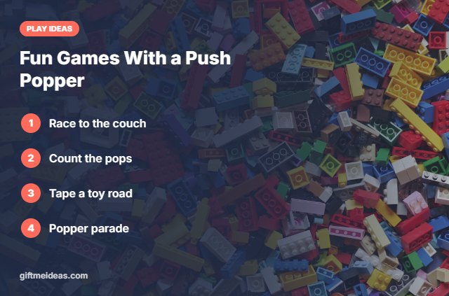 Best push popper toy play ideas